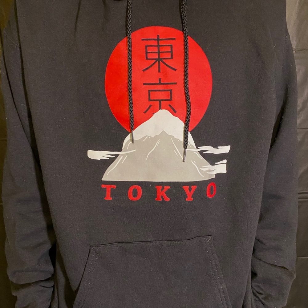 Black and Red Tokyo Hoodie